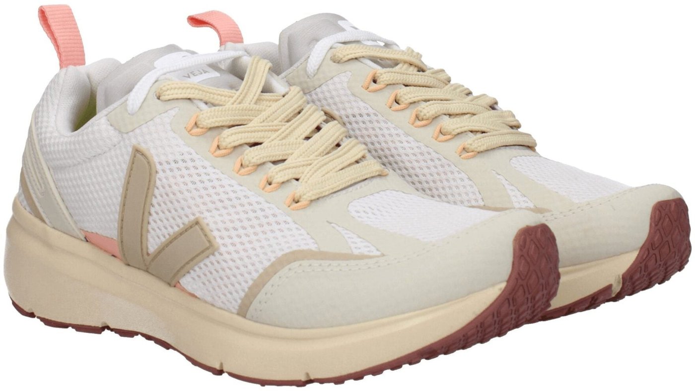 Veja Beige Fabric Athletic Sneakers
