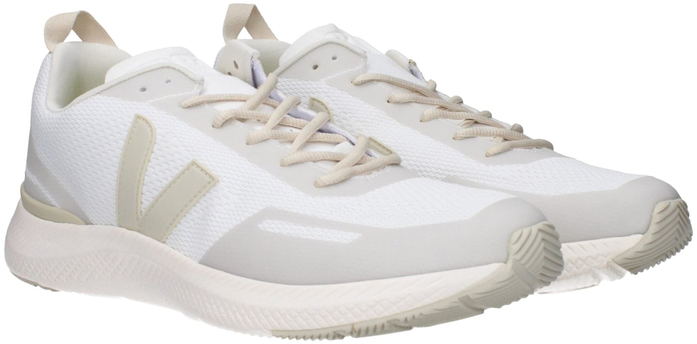 Veja White Fabric Athletic Sneakers