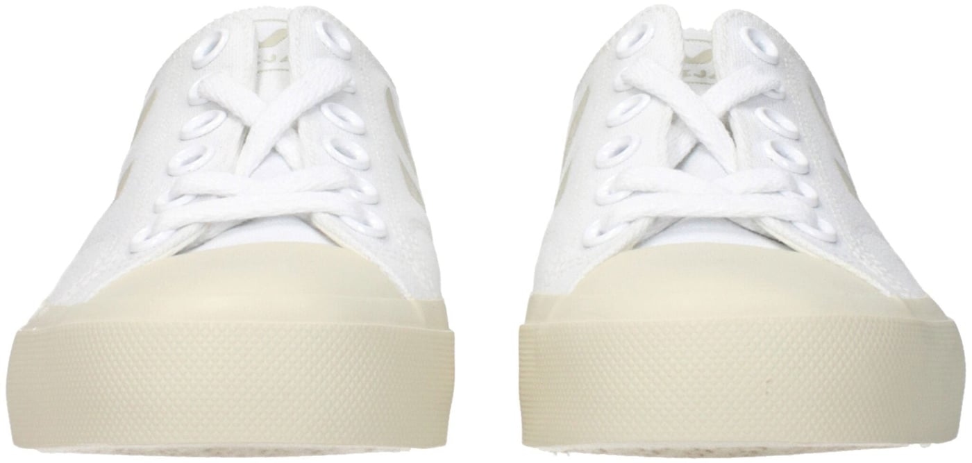 Veja White Fabric Low Top Sneakers