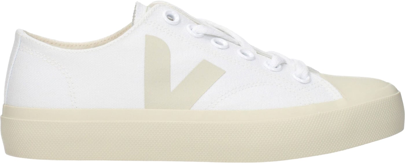 Veja White Fabric Low Top Sneakers