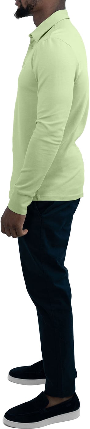 Strijkvrij Poloshirt - Lichtgroen
