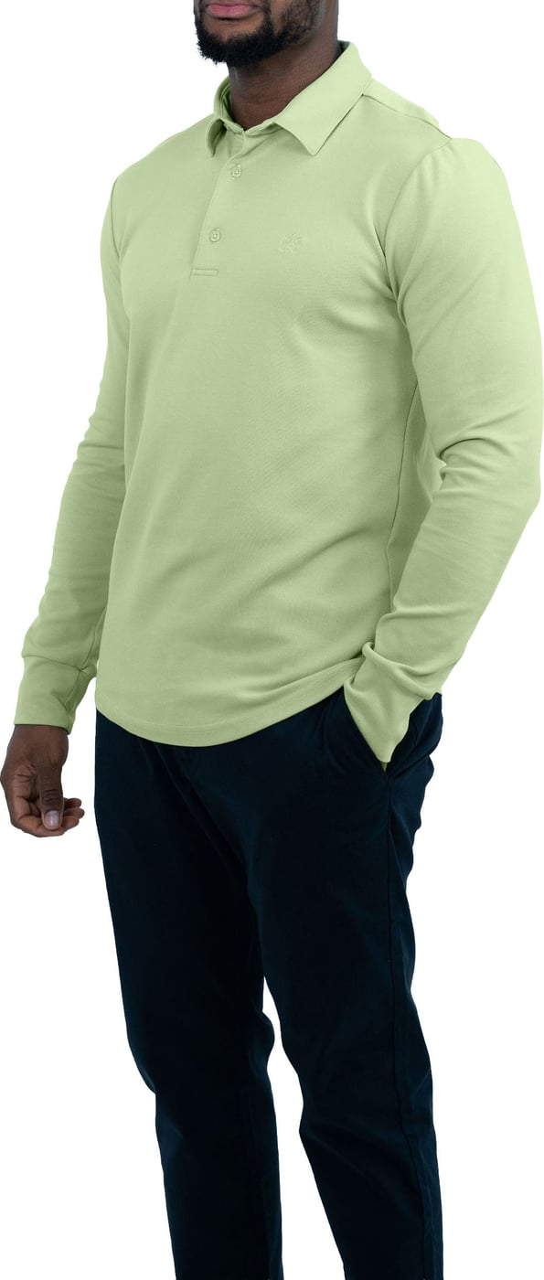Strijkvrij Poloshirt - Lichtgroen