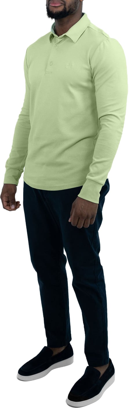 Strijkvrij Poloshirt - Lichtgroen