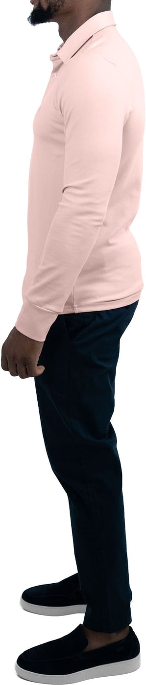 Strijkvrij Poloshirt - Roze