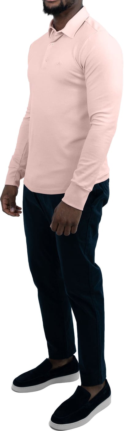 Strijkvrij Poloshirt - Roze