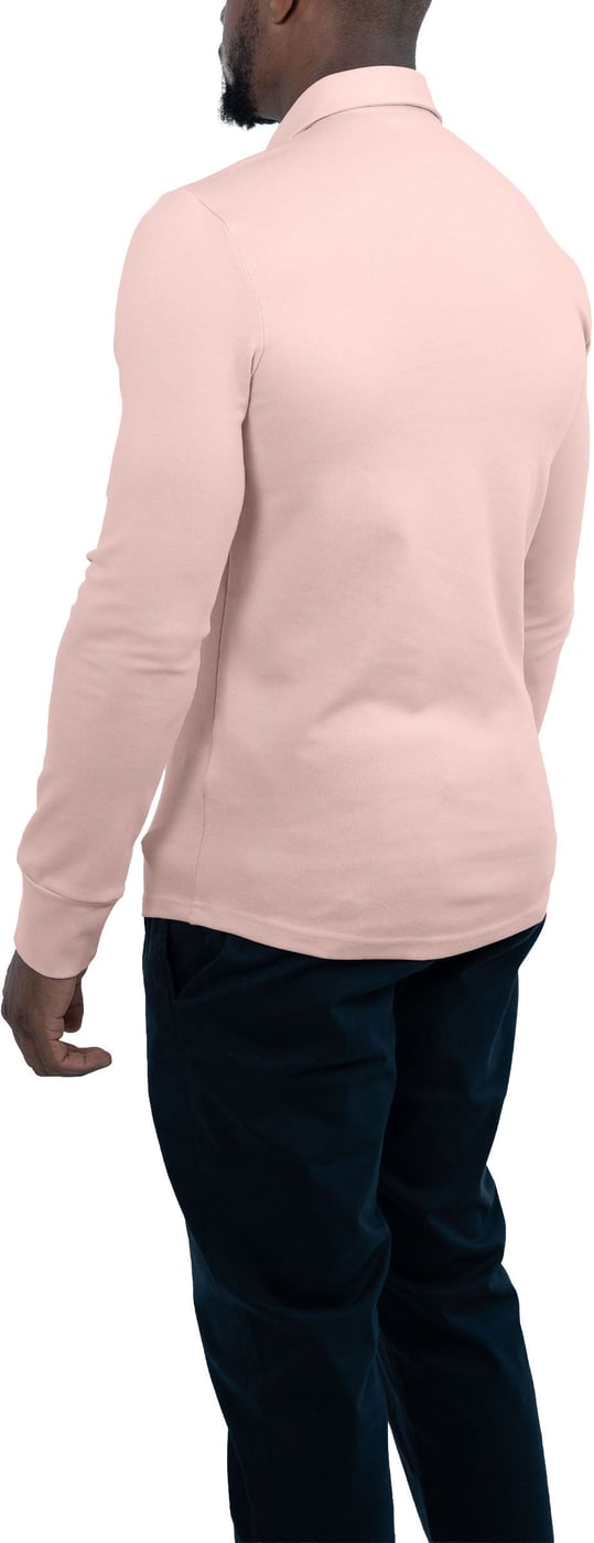 Strijkvrij Poloshirt - Roze