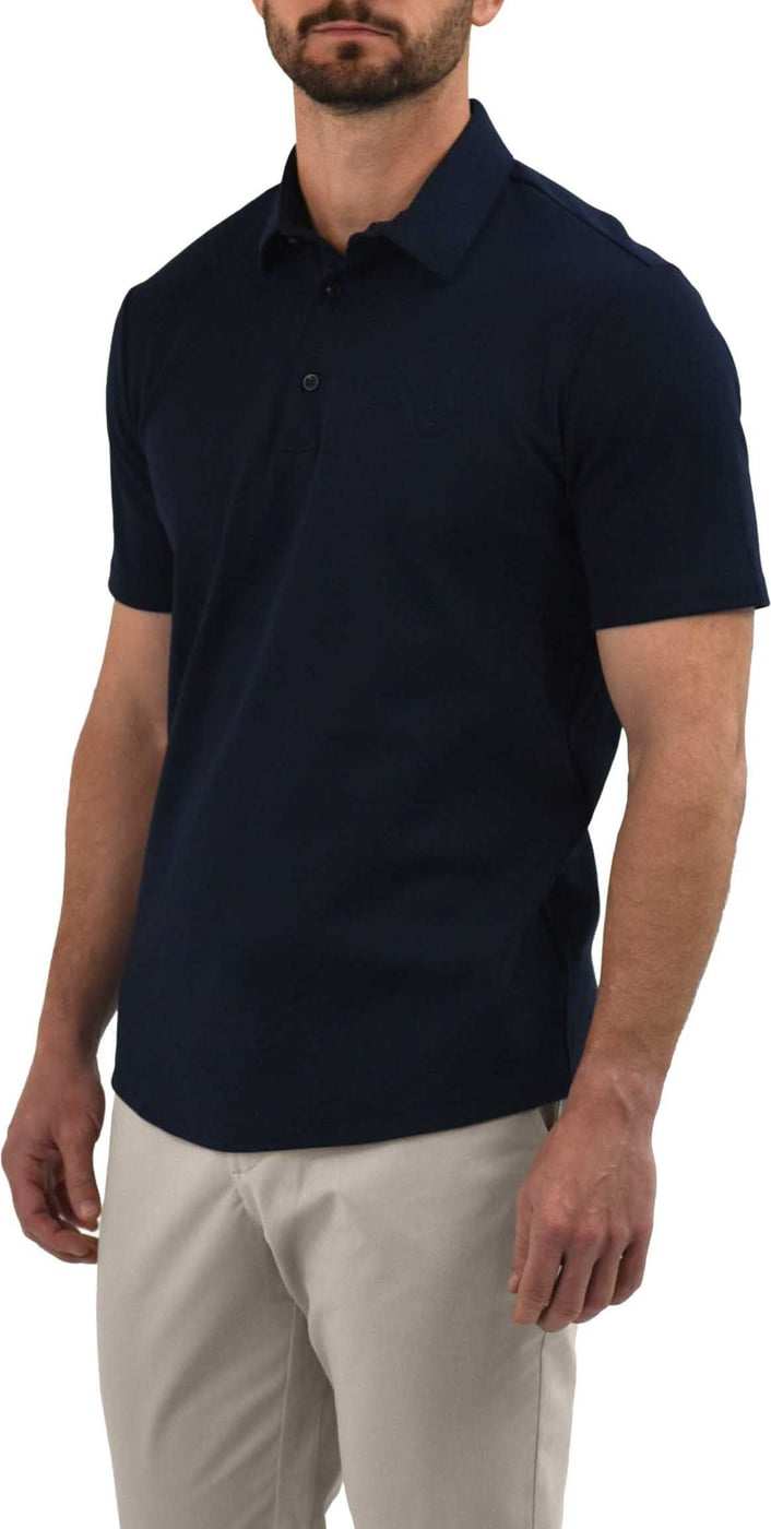 Strijkvrij Poloshirt - Navy