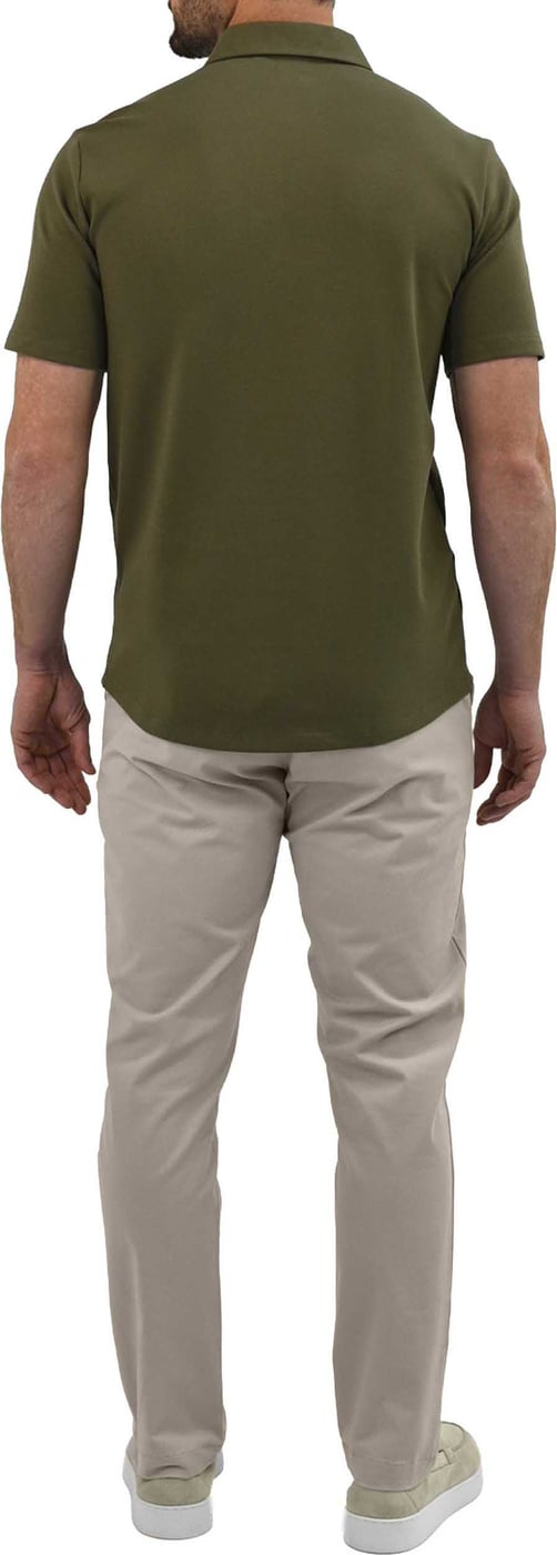 Strijkvrij Poloshirt - Olijfgroen