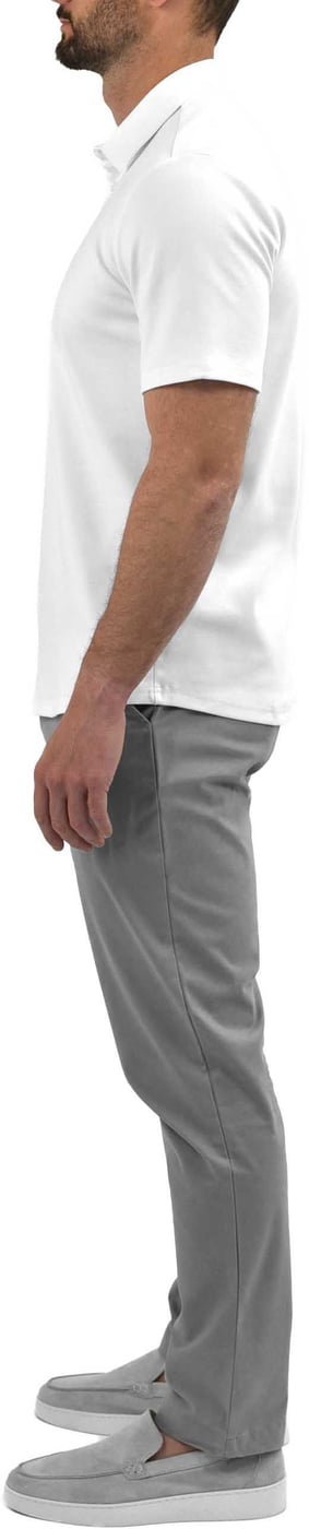 Strijkvrij Poloshirt - Wit