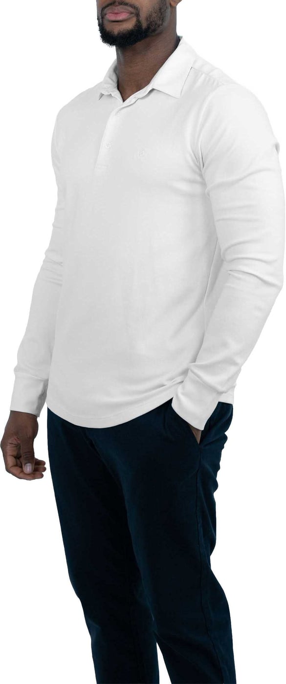 Strijkvrij Poloshirt - Wit