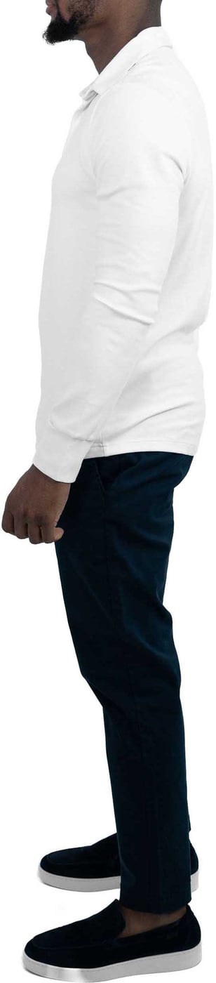 Strijkvrij Poloshirt - Wit