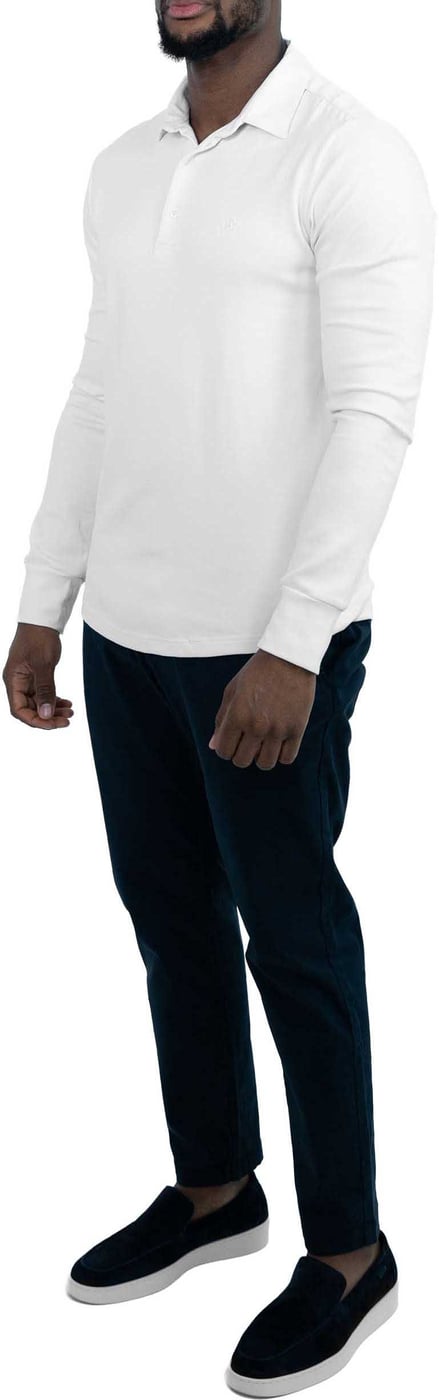 Strijkvrij Poloshirt - Wit