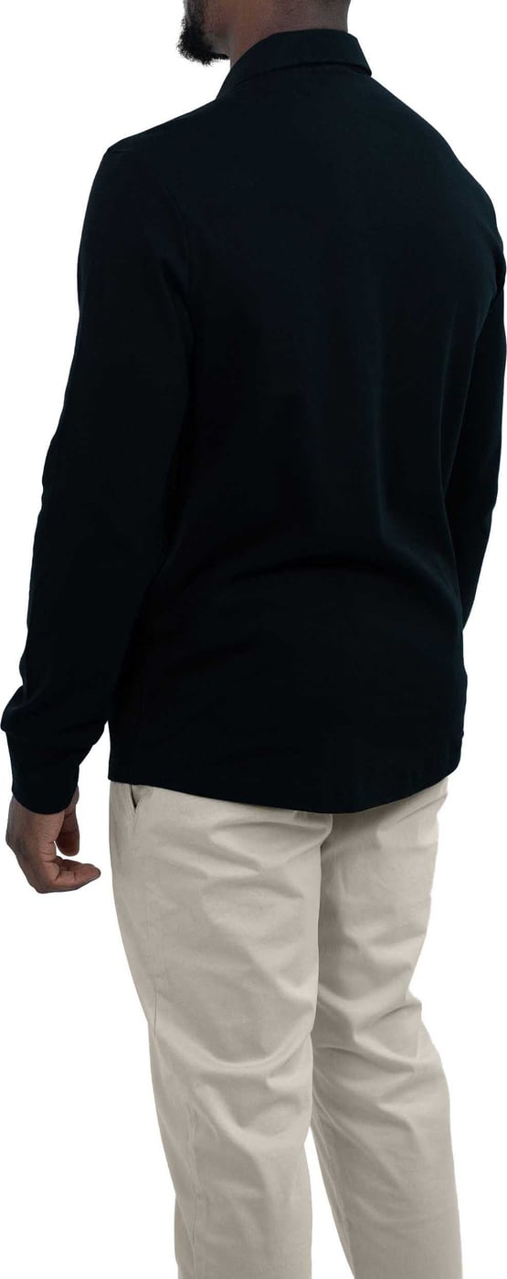 Strijkvrij Poloshirt - Zwart