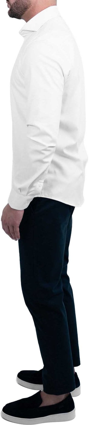 Kreukvrij Overhemd - Wit Bamboe