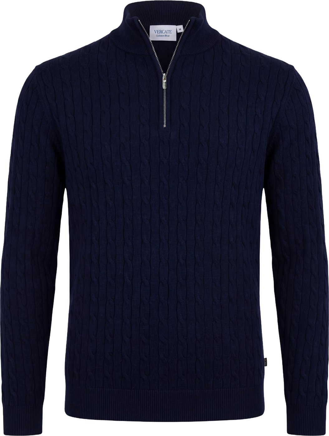 Half Zip - Cashmere Blend - Donkerblauw