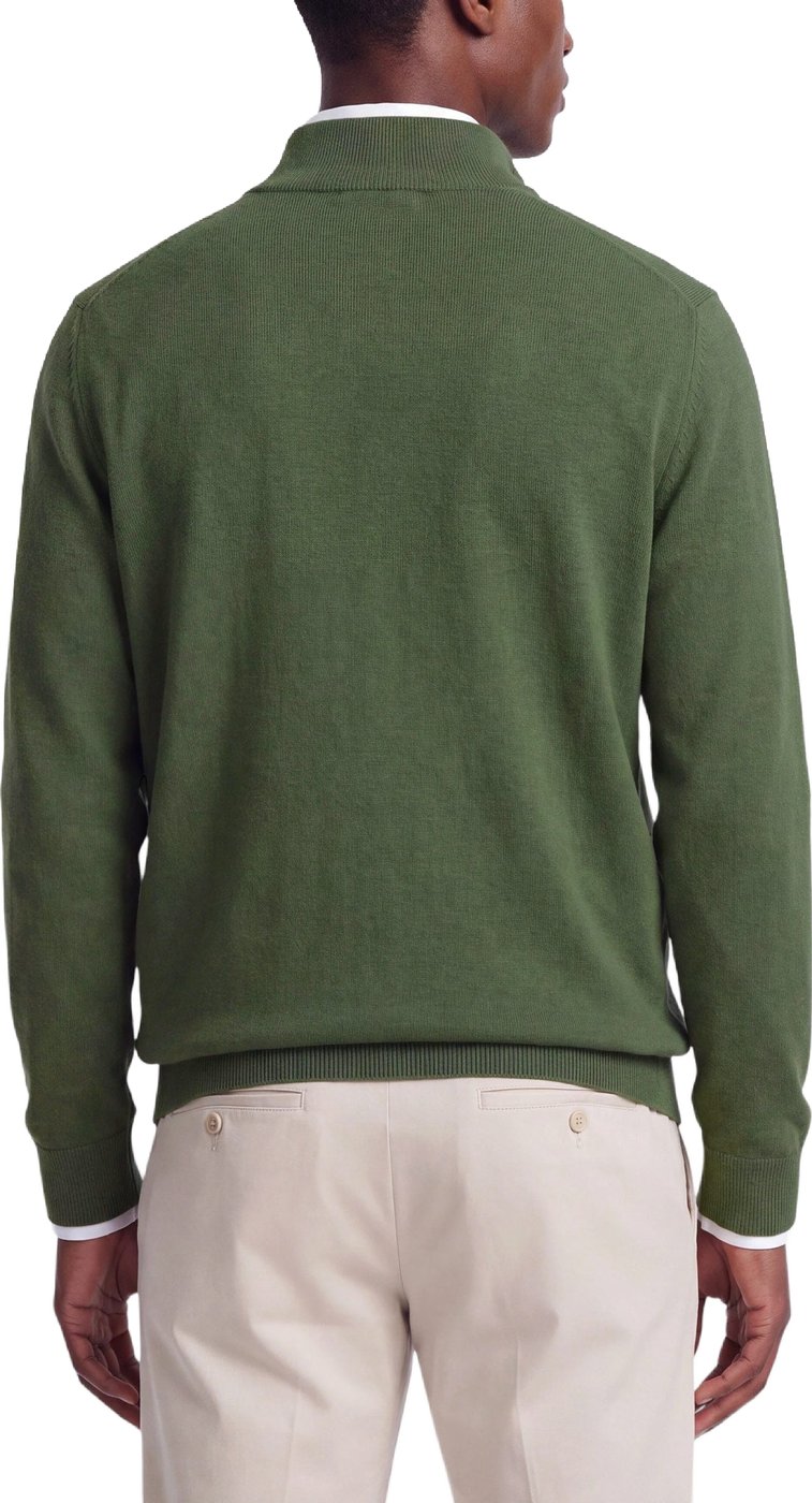 Half Zip - Cashmere Blend - Groen