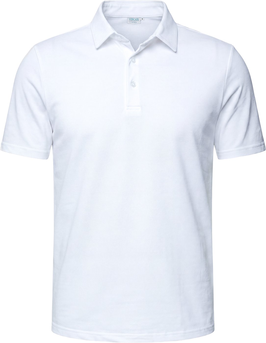 Strijkvrij Poloshirt - Japanese Knitted - Wit