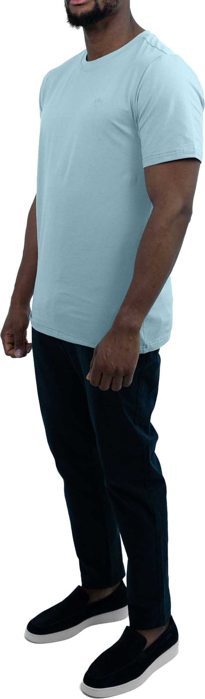 Knitted T-Shirt - Lichtblauw