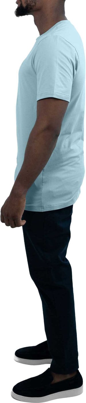Knitted T-Shirt - Lichtblauw