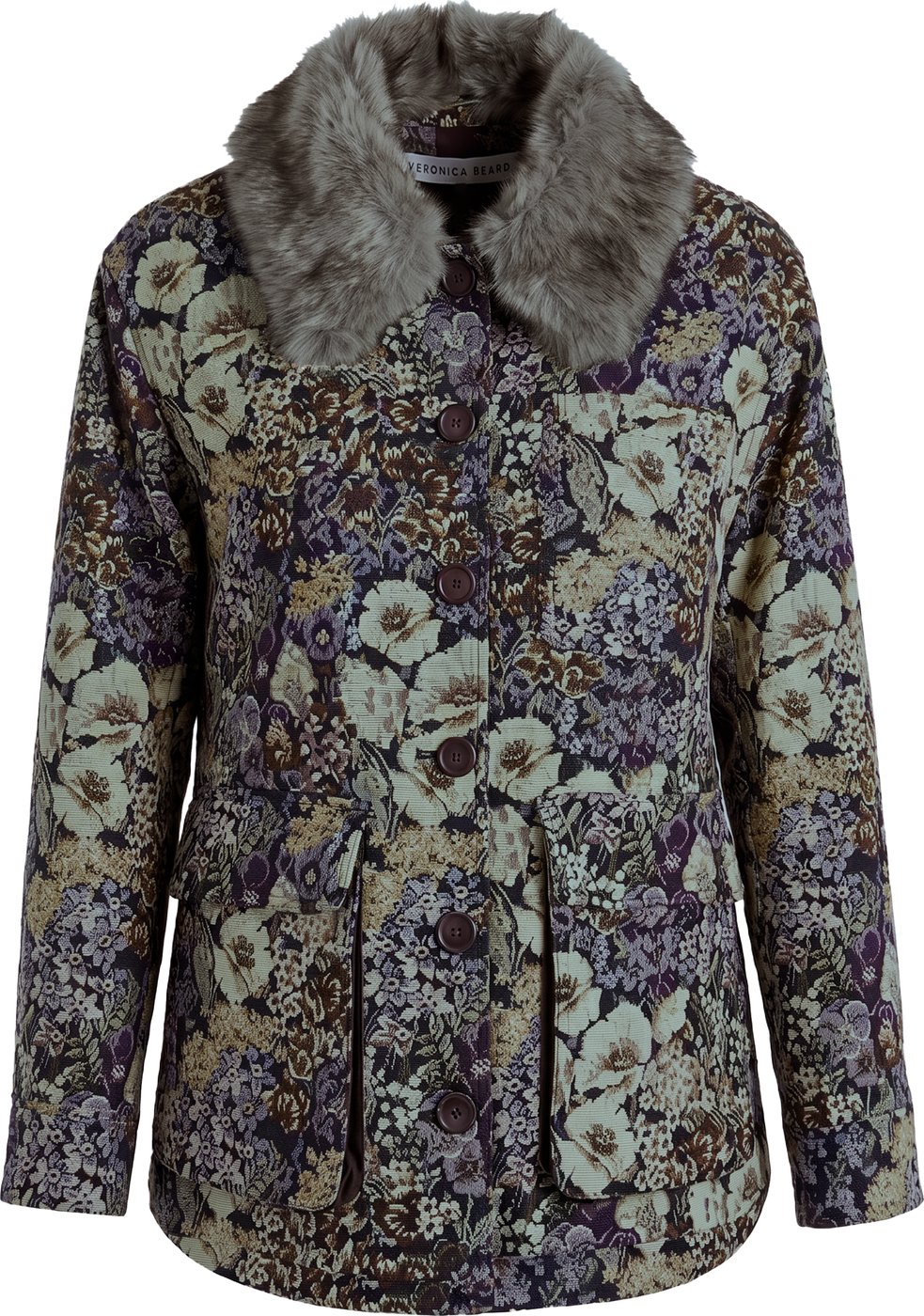 Jacket with floral pattern