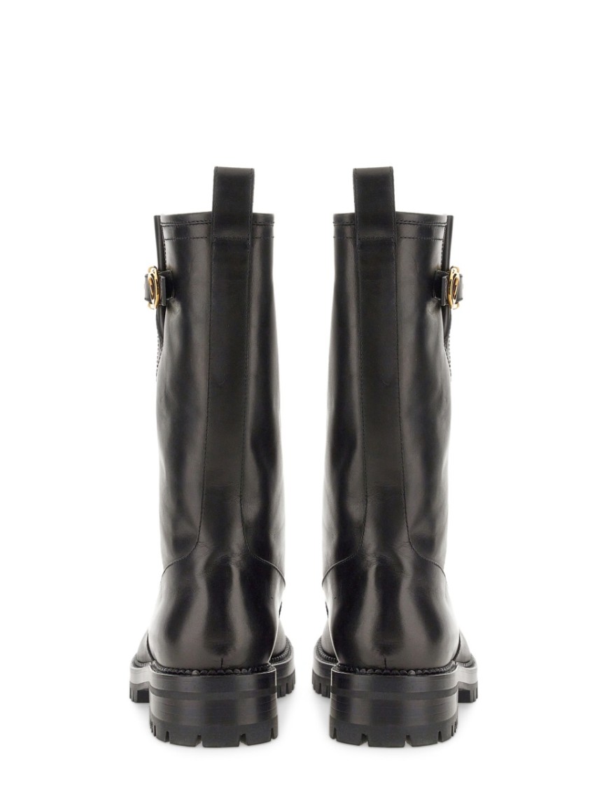 Mid-Calf Boots With Polished Finish