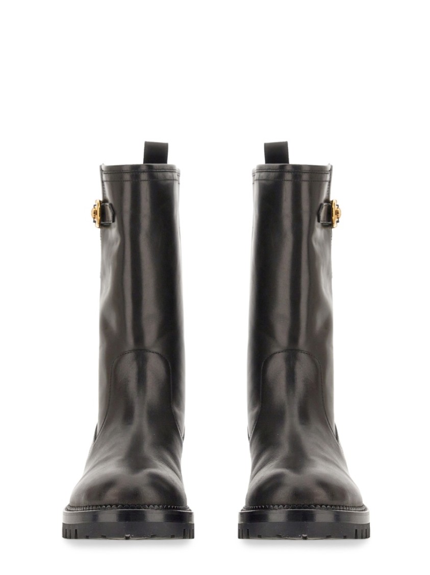Mid-Calf Boots With Polished Finish