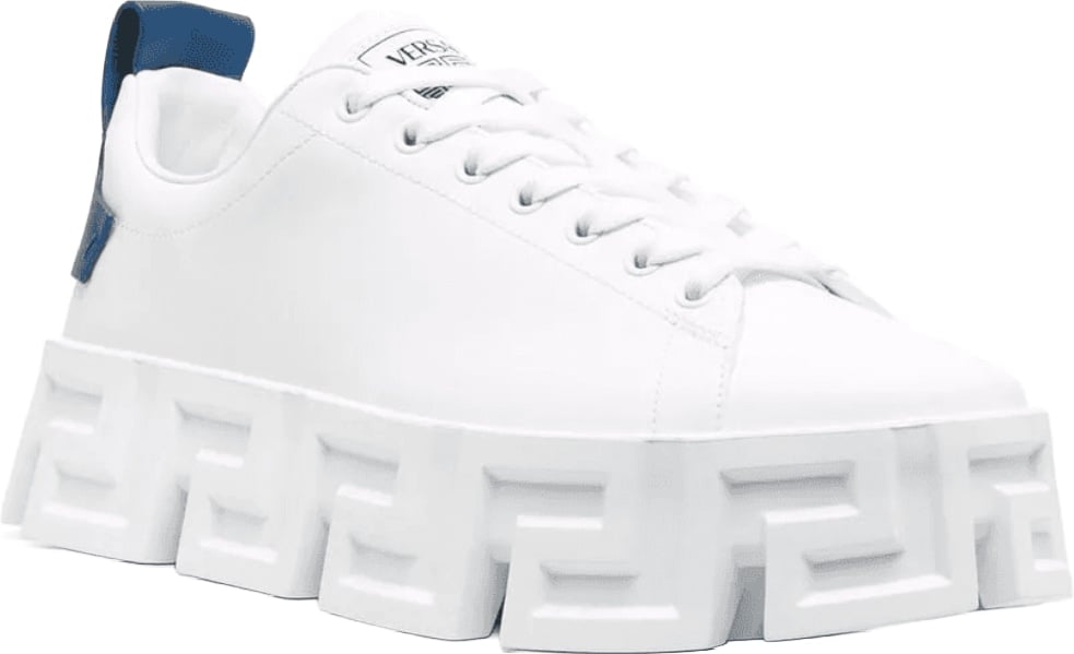Versace Greca Sole Men's Sneakers White Blue