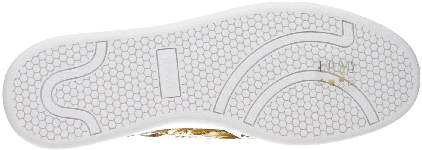 Versace White Leather Sneakers