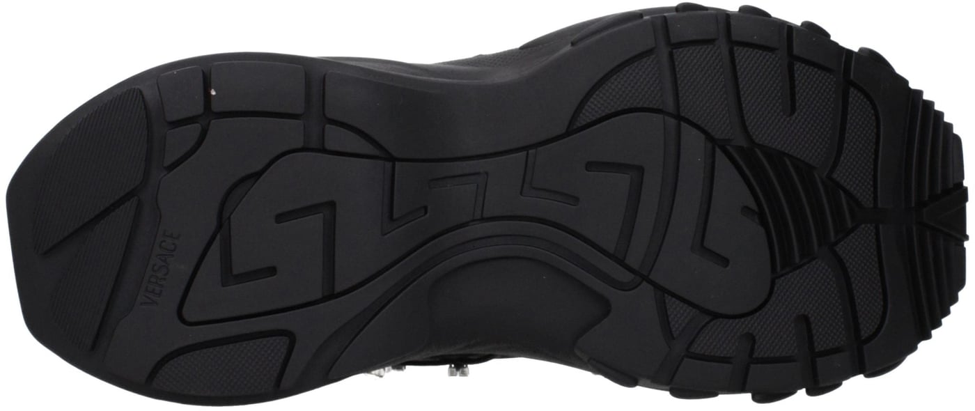 Versace Black Fabric Sneakers
