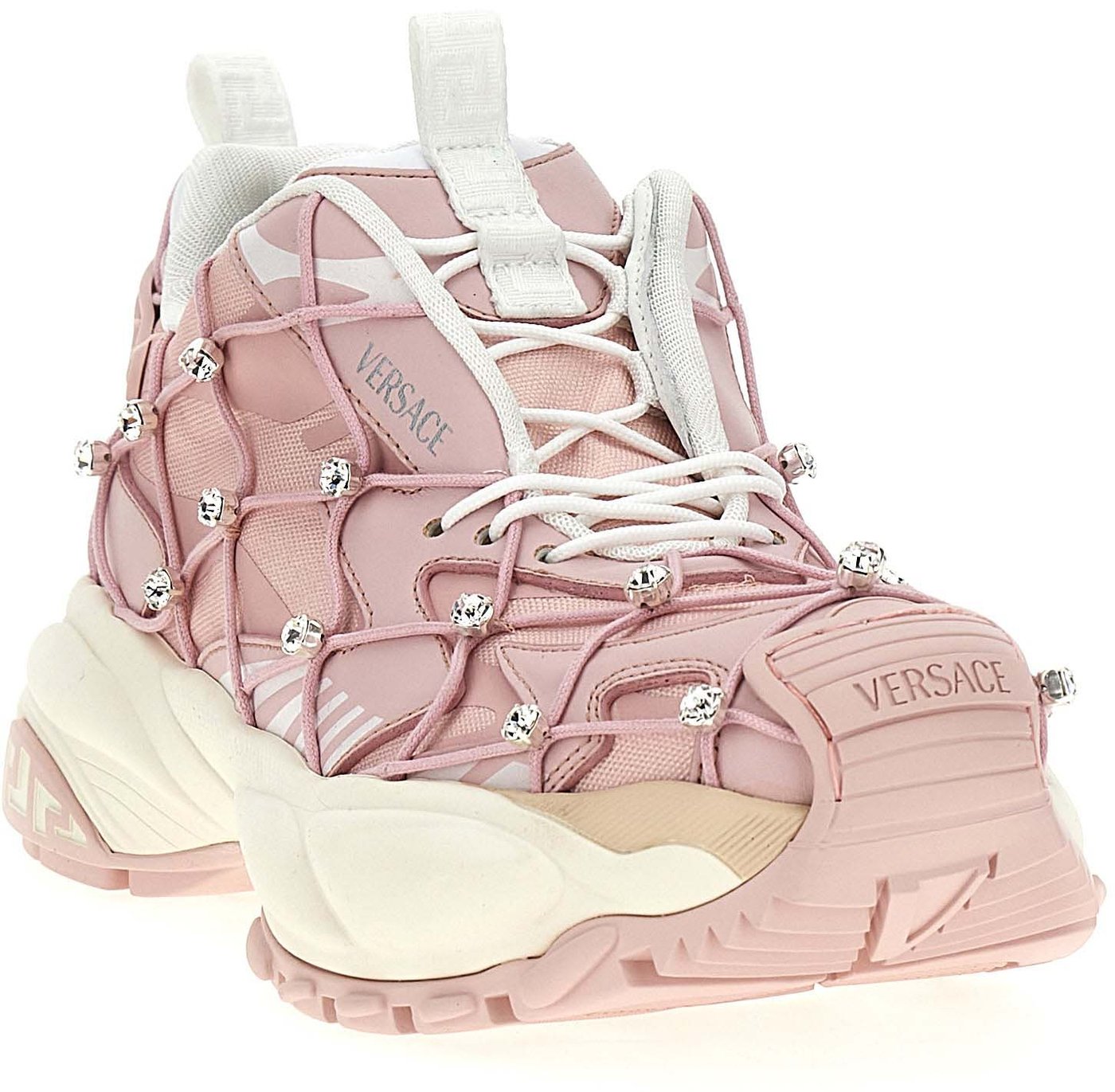 Versace Multicolor Polyester Athletic Sneakers