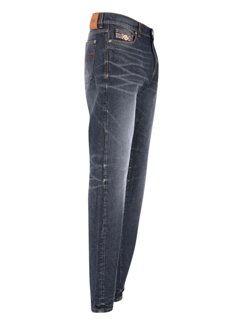 "Medusa Biggie" Jeans Blue