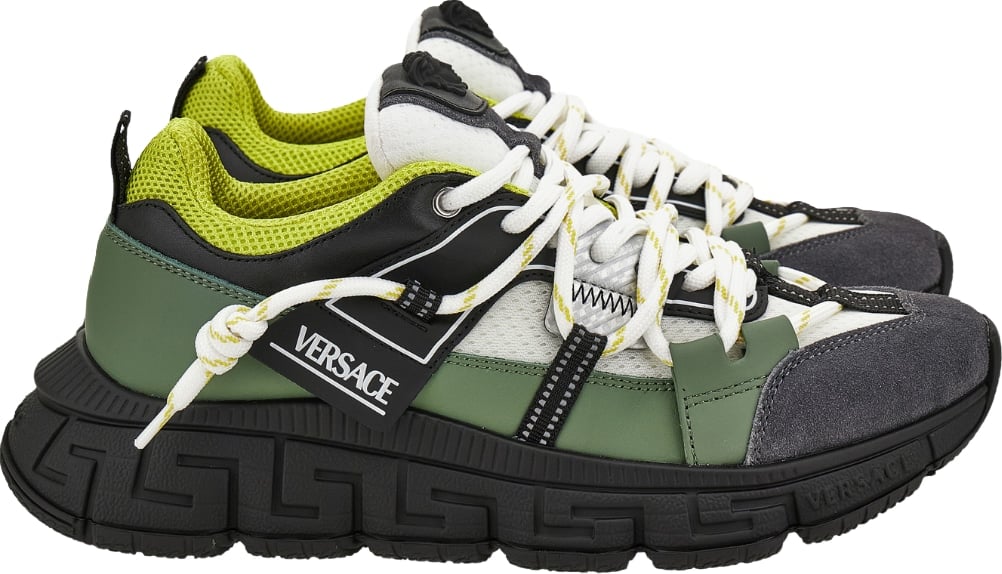 Versace Urban Hike Sneaker In Suede Green