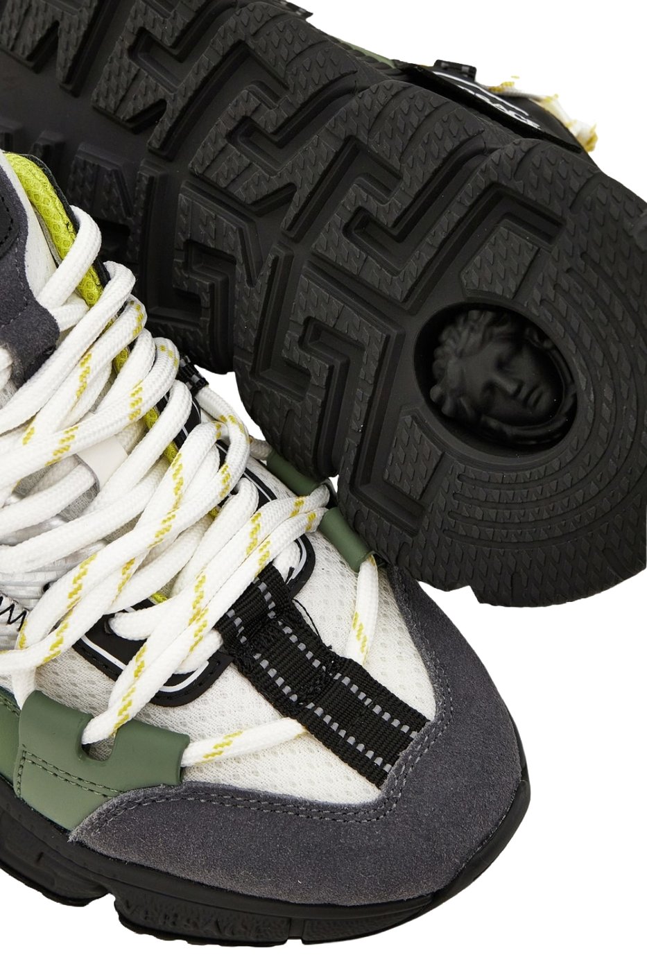 Versace Urban Hike Sneaker In Suede Green