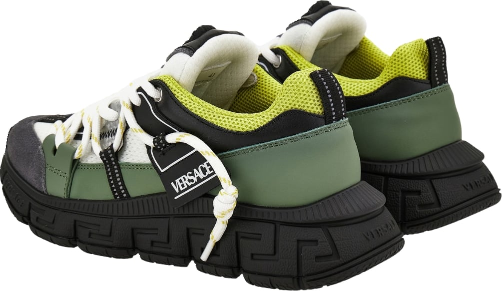 Versace Urban Hike Sneaker In Suede Green