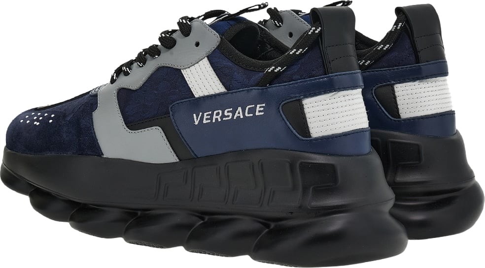 Versace Chain Reaction V2 Men's Sneakers Navy Grey Black