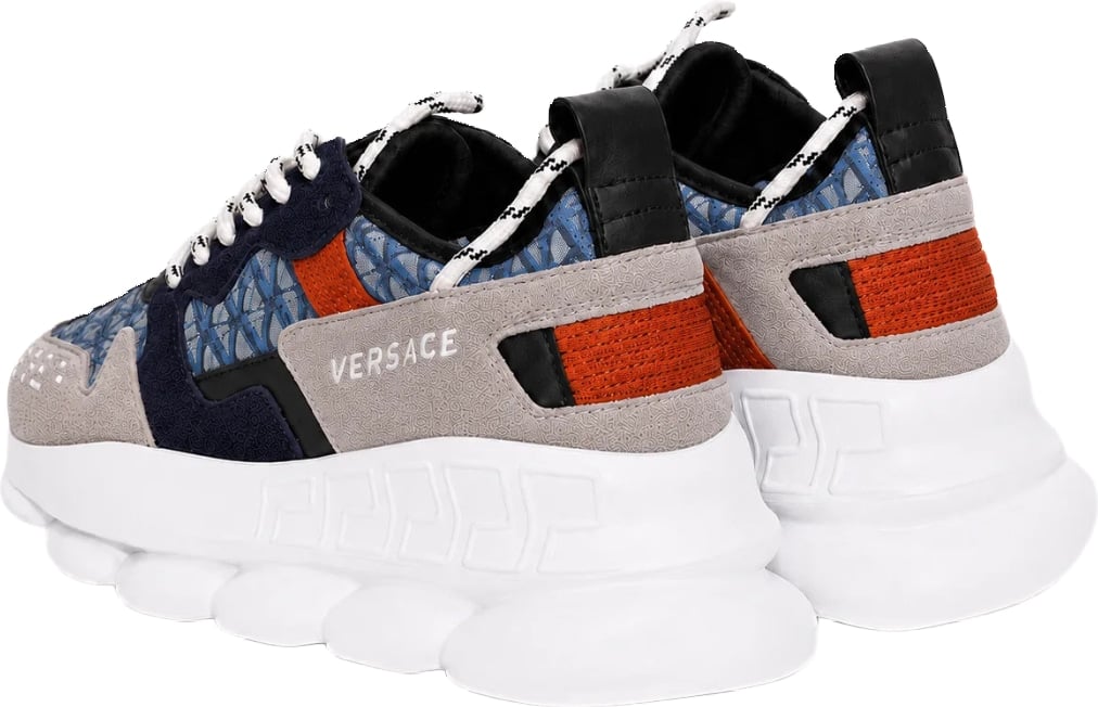 Versace Chain Reaction V2 Men's Sneakers Blue Red