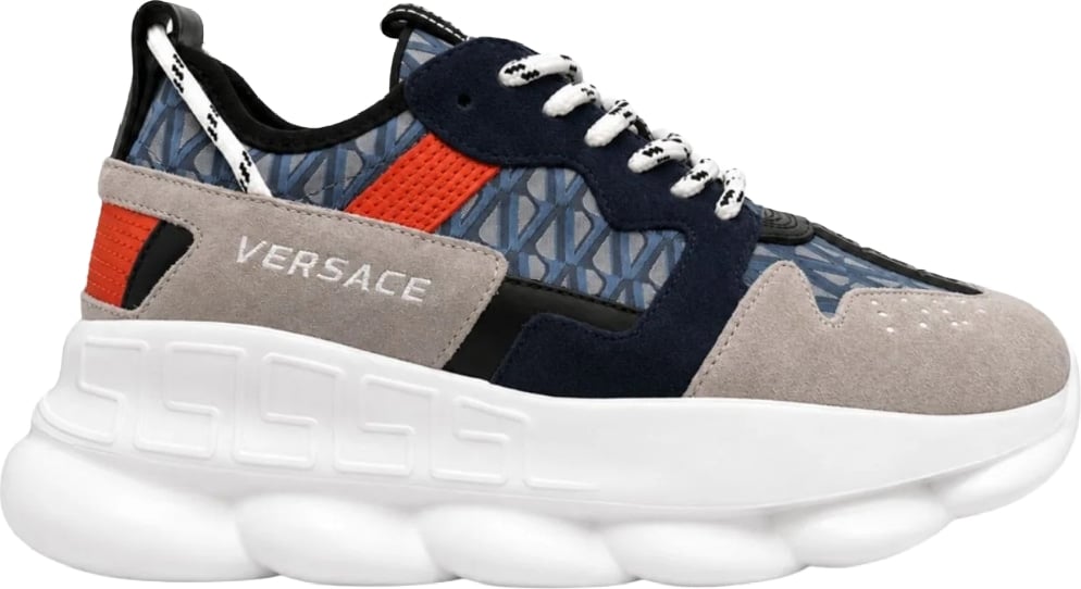 Versace Chain Reaction V2 Men's Sneakers Blue Red
