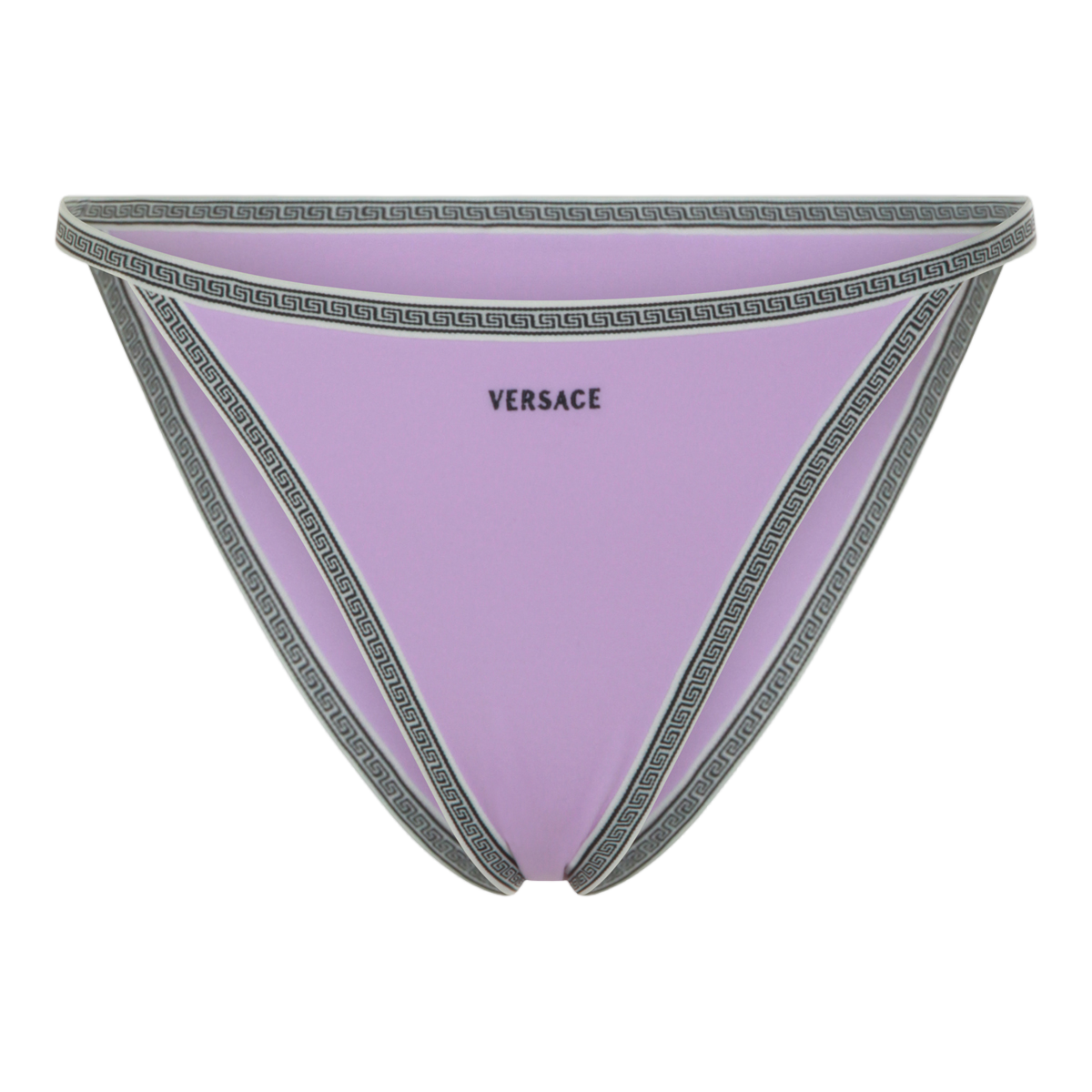 Pink Synthetic Minimalist Bikini Bottom