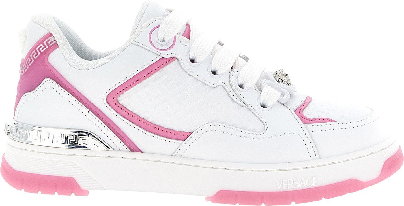 Versace Multicolor Calfskin Athletic Sneakers