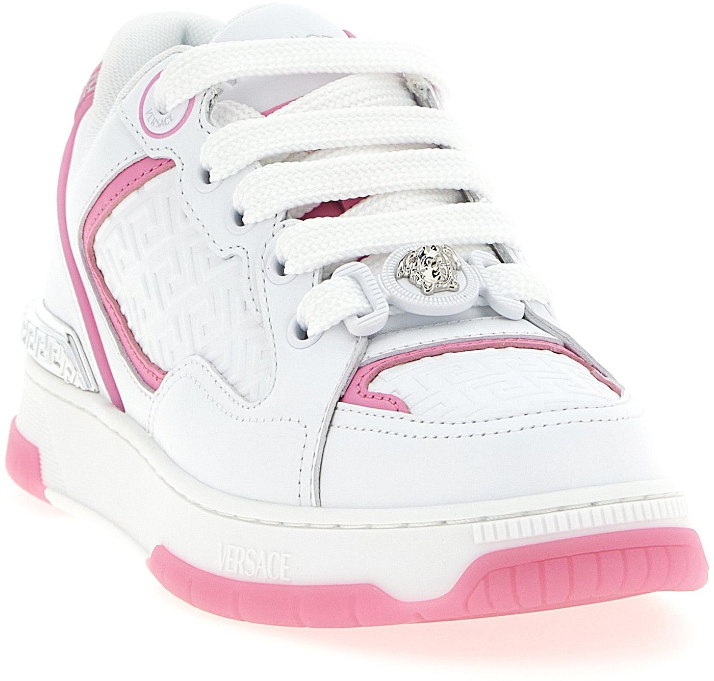 Versace Multicolor Calfskin Athletic Sneakers