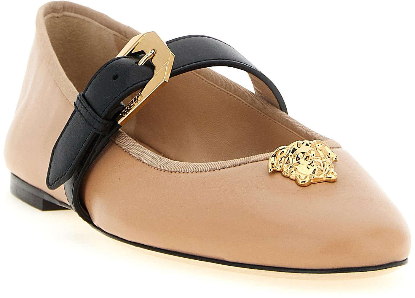 Versace Multicolor Lamb Leather Ballet Flats