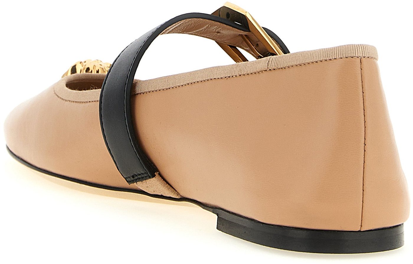 Versace Multicolor Lamb Leather Ballet Flats
