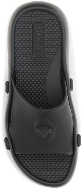 Versace Black Rubber Sandals
