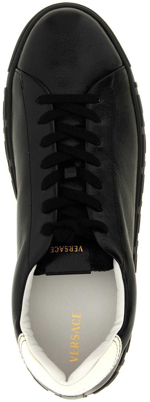 Versace Bicolor Calfskin Low Top Sneakers