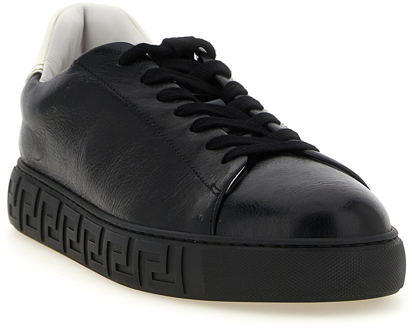Versace Bicolor Calfskin Low Top Sneakers