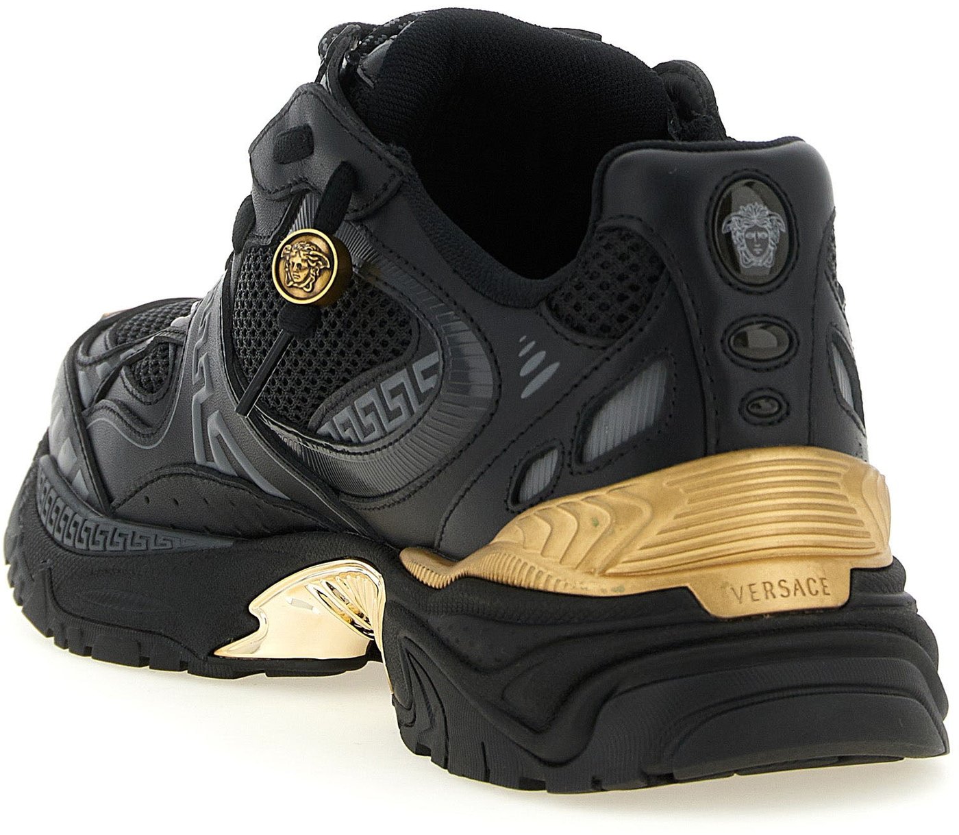 Versace Multicolor Calfskin Athletic Sneakers