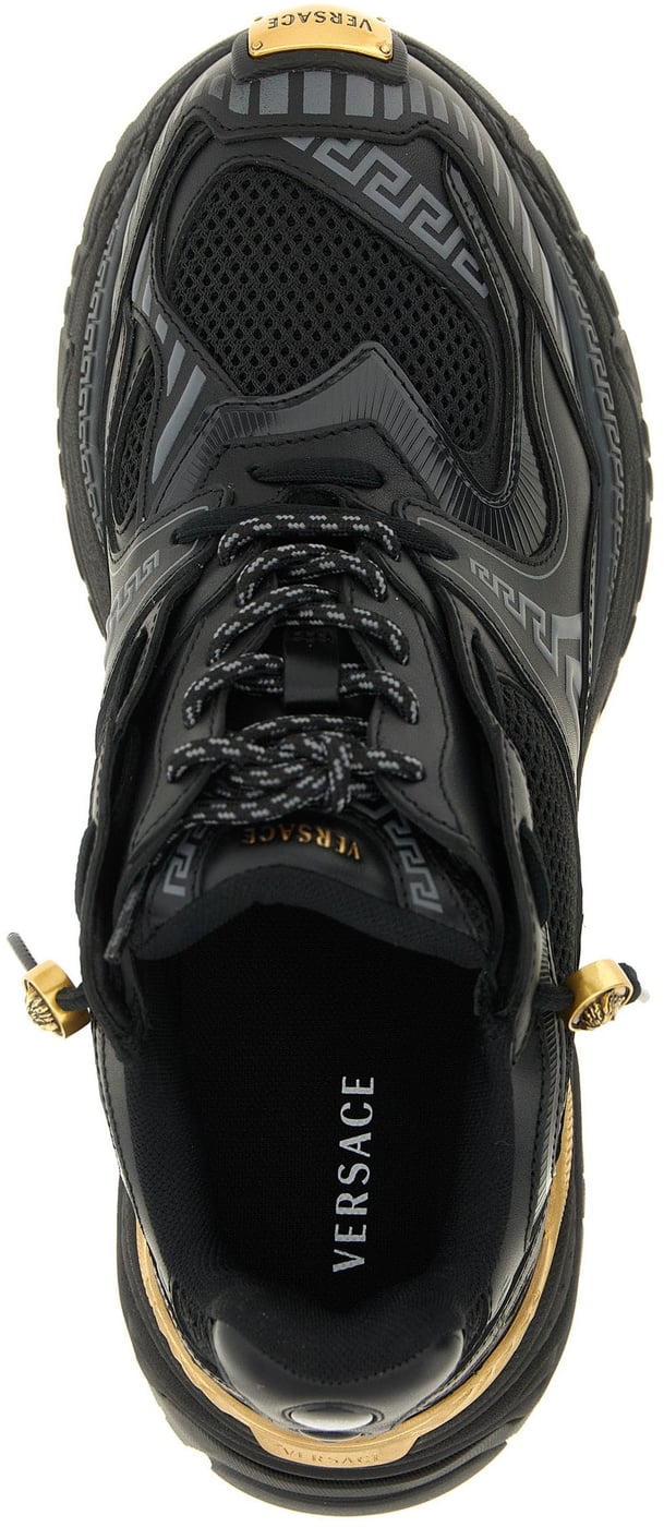 Versace Multicolor Calfskin Athletic Sneakers