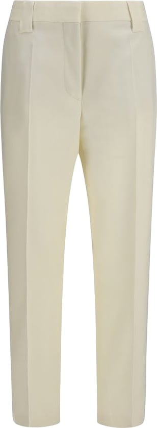 Versace Beige Wool Oves Aries Cropped Pants