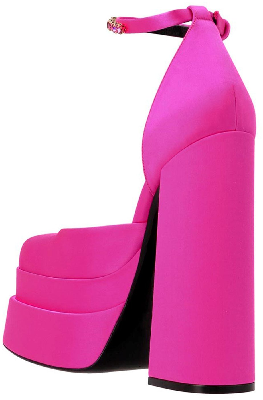 Versace Fuchsia Viscose Platform Pumps