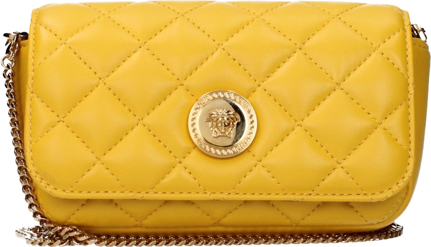 Versace Yellow Leather Crossbody Bag